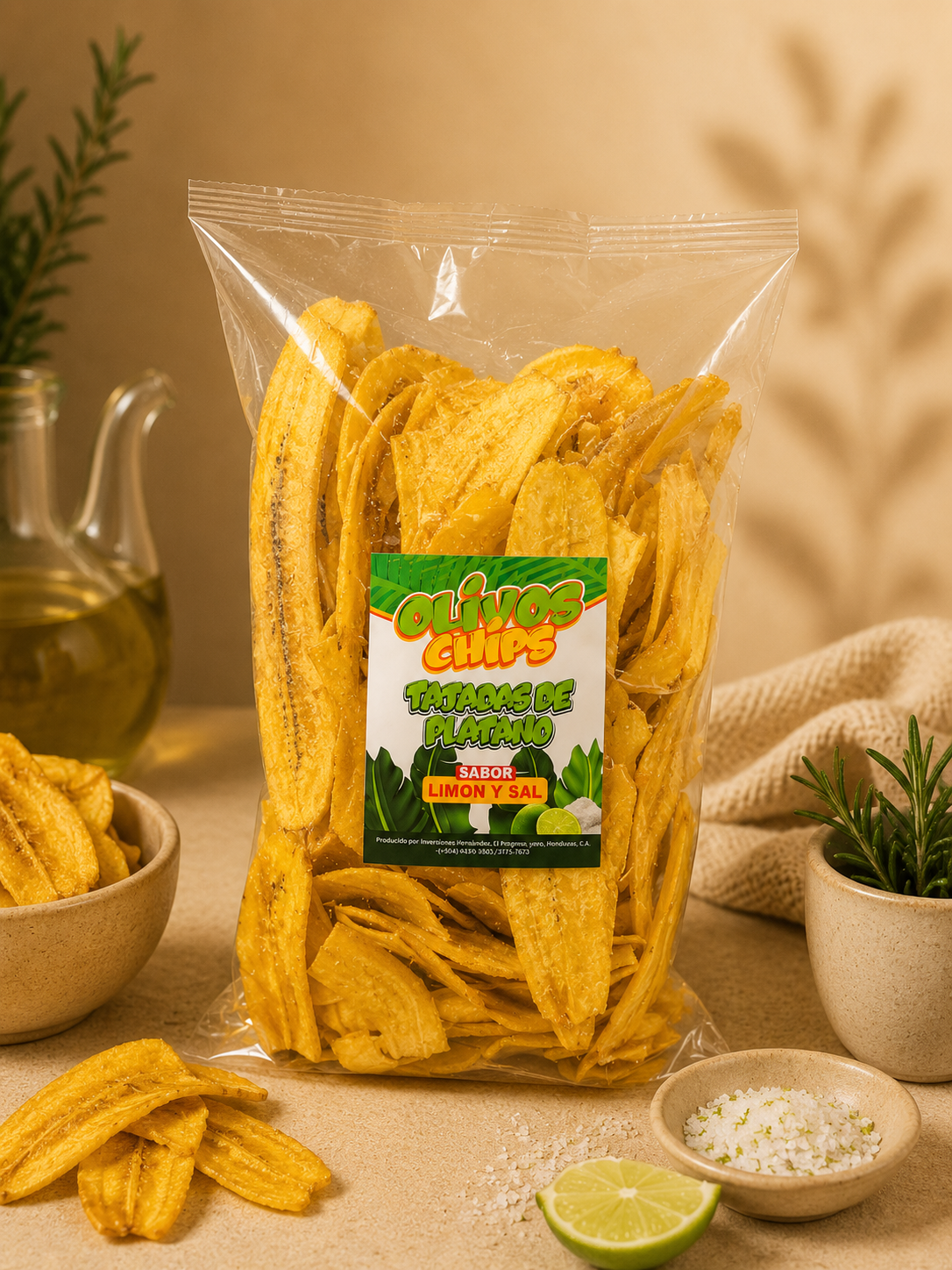 Olivos Chips Limón y Sal