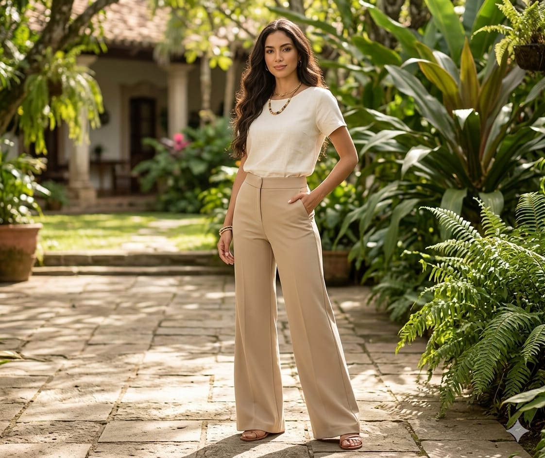 Pantalon DKNY Beige