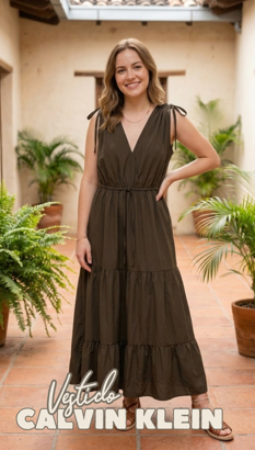 Vestidos CALVIN KLEIN Verde olivo