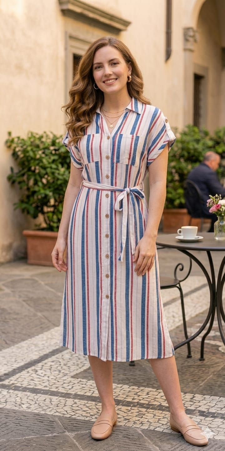 Vestido LARK GREY Rayado