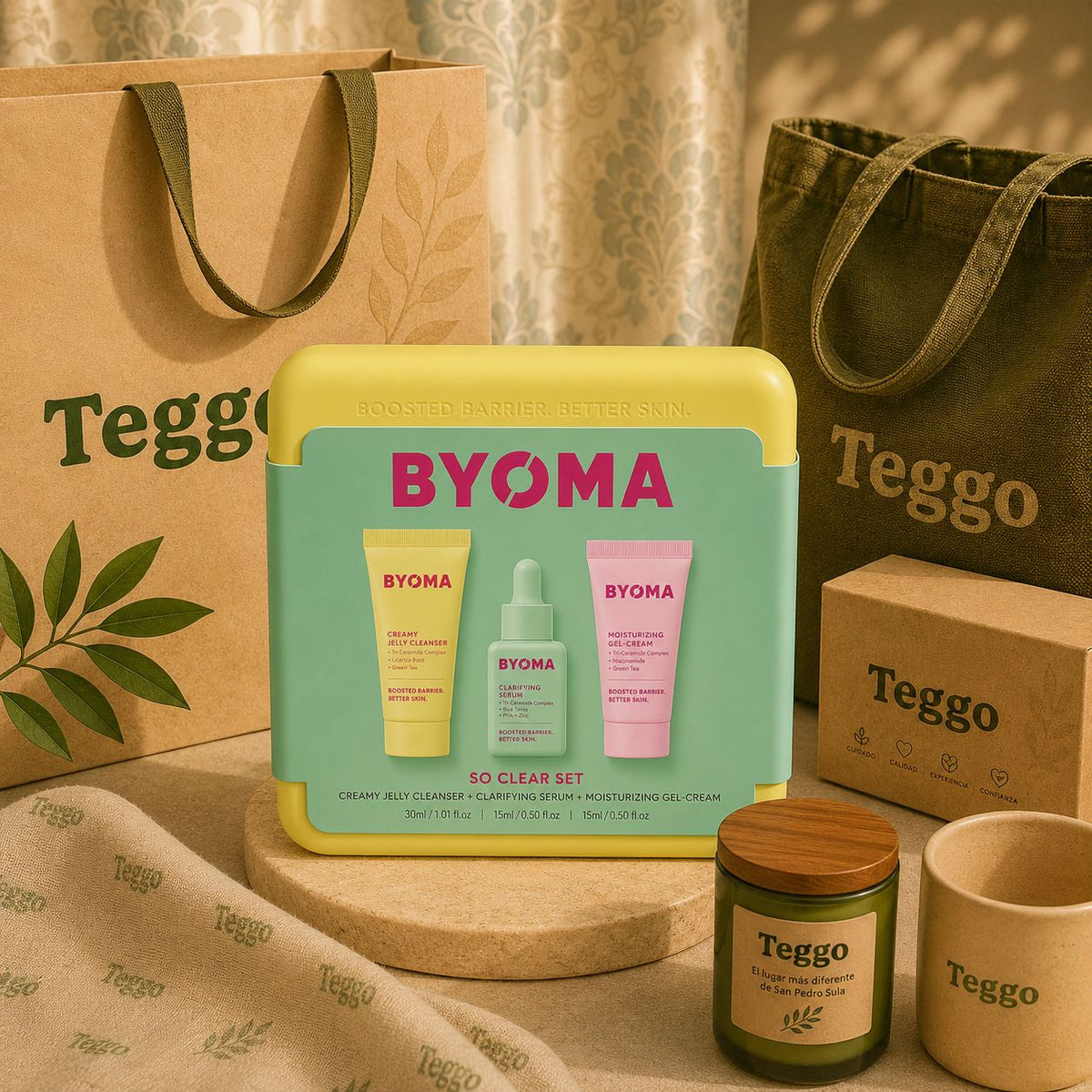 Set Facial para Imperfecciones BYOMA So Clear – 3 piezas